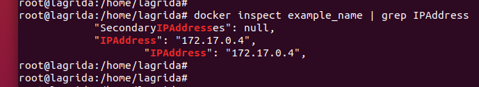 Docker inspect IP address of a container