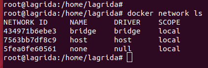 Docker Network list